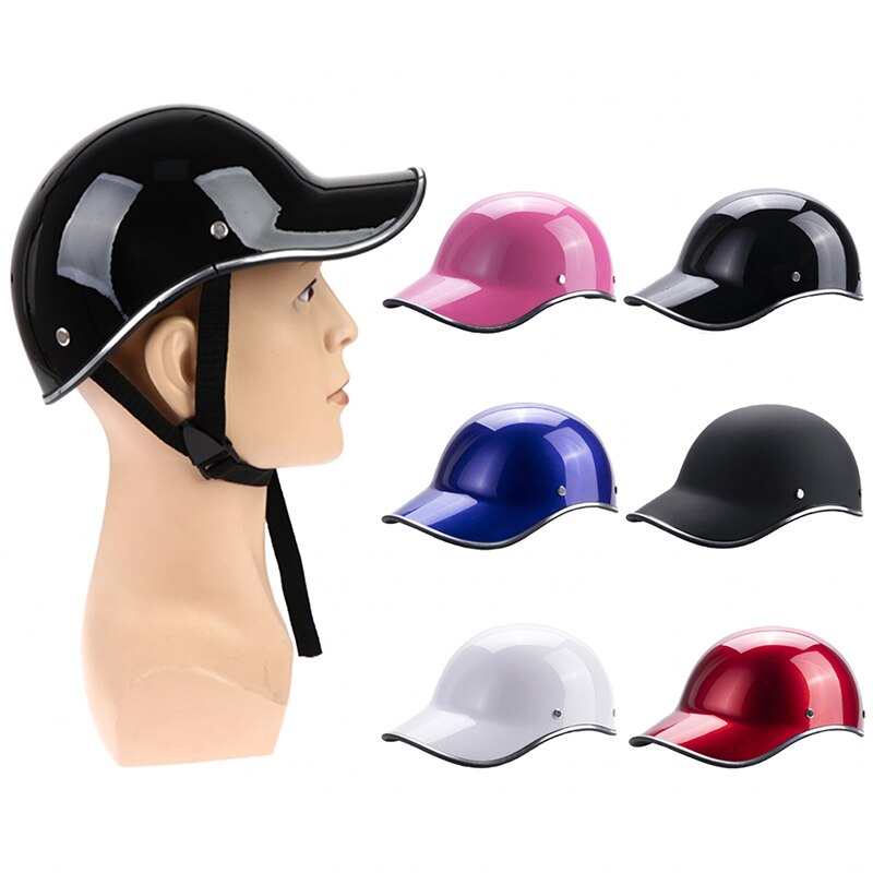 1PC Motorcycle Half Helmet Safety Hard Hat Racer Scooter Half Face Vintage Paint Riding Helmet