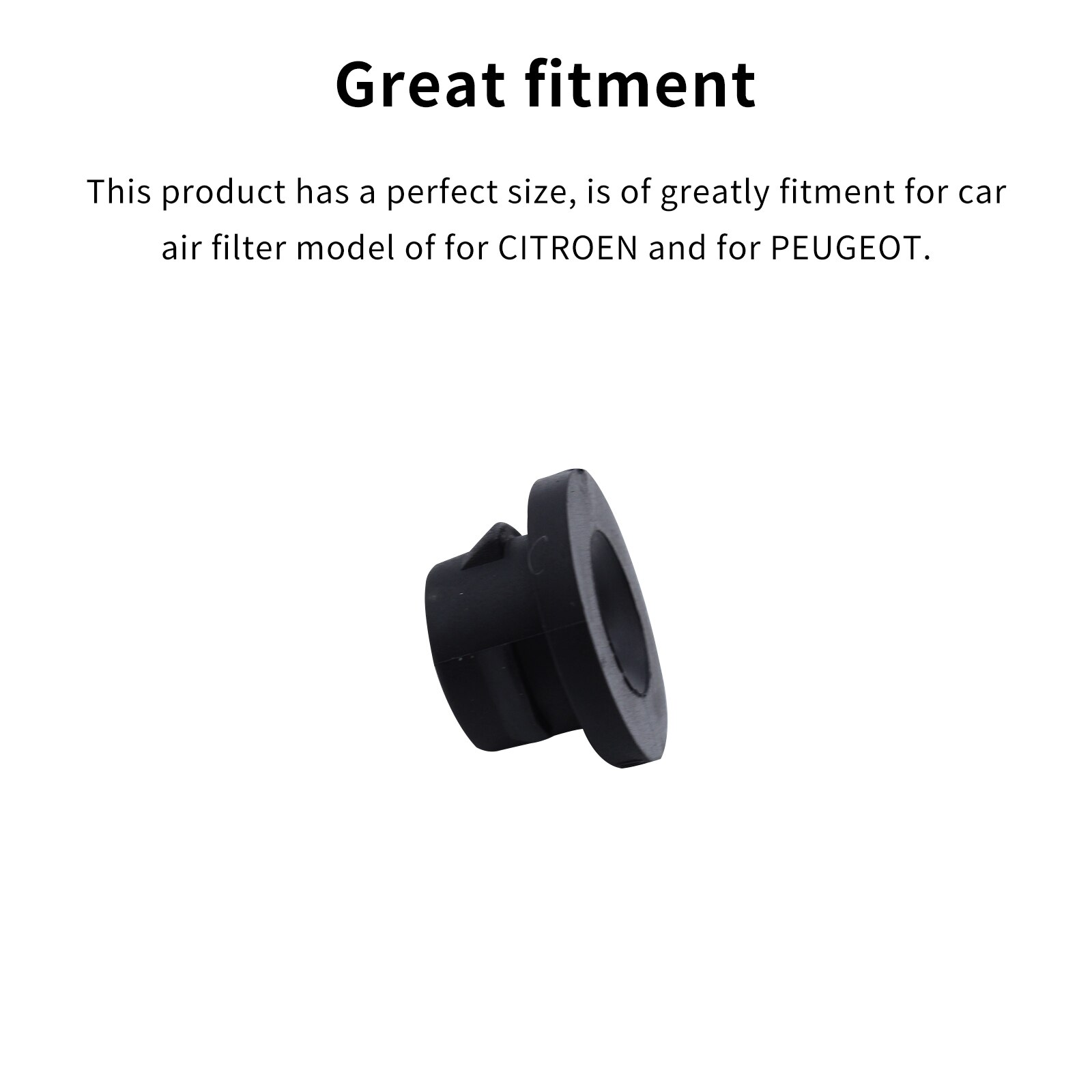 Filtro de aire de goma para coche, ojal de inserción para exterior, piezas de coche personales, decoraciones para PEUGEOT CITROEN 1,6 HDI 1422A3, 2 uds.