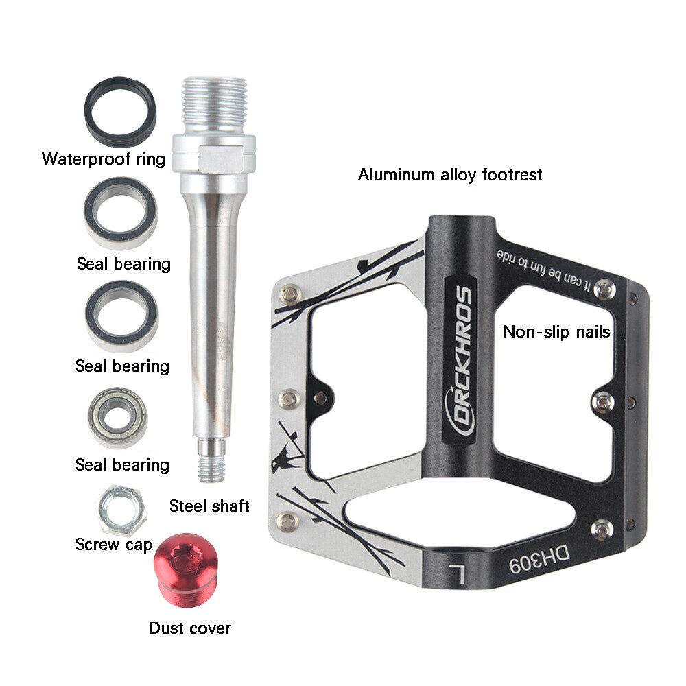 Pedal plano de liberación rápida para bicicleta de montaña, pedales de bicicleta de carretera, Material de aleación de aluminio, pieza de ciclismo BMX, abrazadera antideslizante