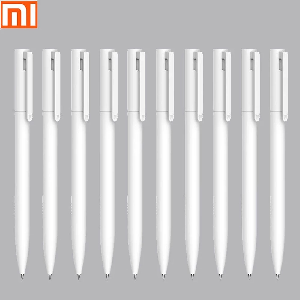 Oryginalny długopis Xiaomi robić pisania gładkie światło Mijia naciśnij rdzeń wymiana wkładu niebieski czerwony czarny 0.5mm biznesowy długopis kulkowy