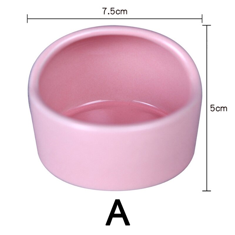 Bol à collation en céramique pour Hamster, coupe-vent , nourriture et eau, mangeoire pour petit animal de compagnie, accessoires pour Hamster,: A