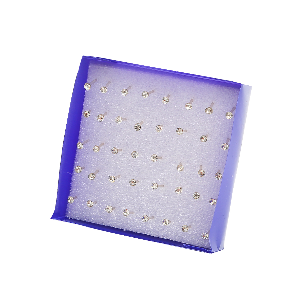 Juego de pendientes pequeños de perlas de cristal para mujer, aretes de diamantes de imitación, accesorios de joyería, bola, 2,5-6mm, 12 pares, 20 pares: COLOR ORO ROSADO