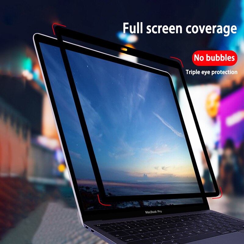 Apple Macbook Screen Protector Bubble-Gratis Lcd Screen Protector Met Zwart Frame Voor Macbook Air 13 "A1932 a2179