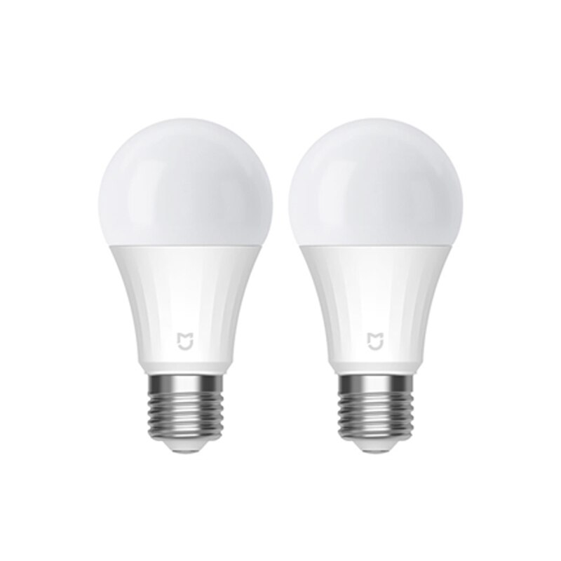 Xiaomi Mijia LED Smart Bulb Bluetooth Mesh Version 5W 2700-6500K Controlled By Voice Adjusted Color Temperature Smart Lamp: 2 PCS