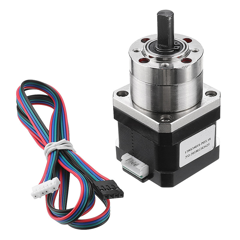 17HS3401S-PG Nema 17 Extruder Gear Stepper Motor 42 Motor Ratio Planetary Gearbox Stepper Motor