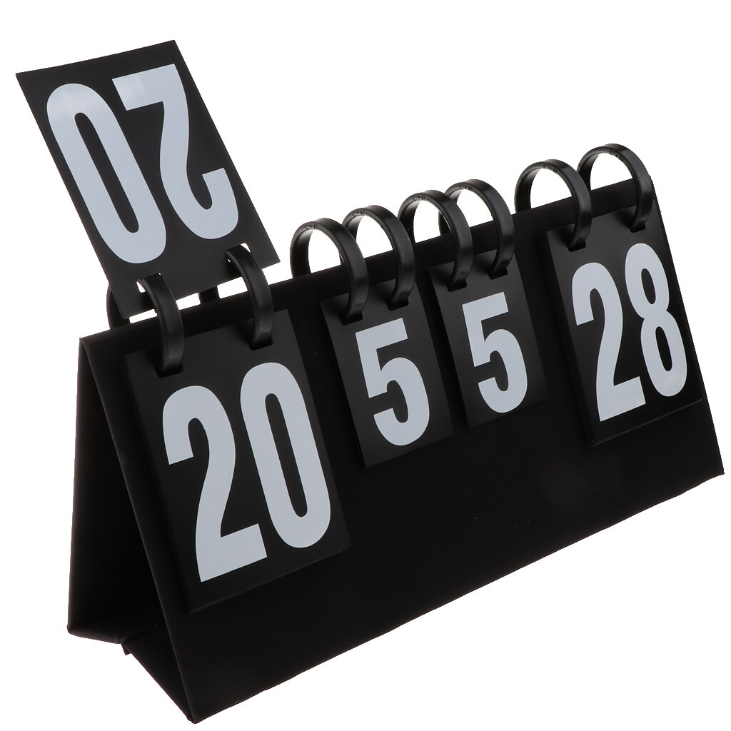 Durable Table Tennis, Basketball Flip Scoreboard PVC Digit for Basketball