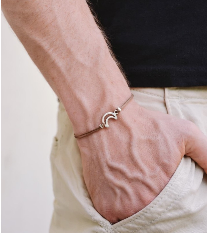 Pulsera Infinity Pulsera celta para hombre - Pulsera con nudo para hombre Joyería para hombre Pulsera OM Pulsera cruzada: Cobalto violeta