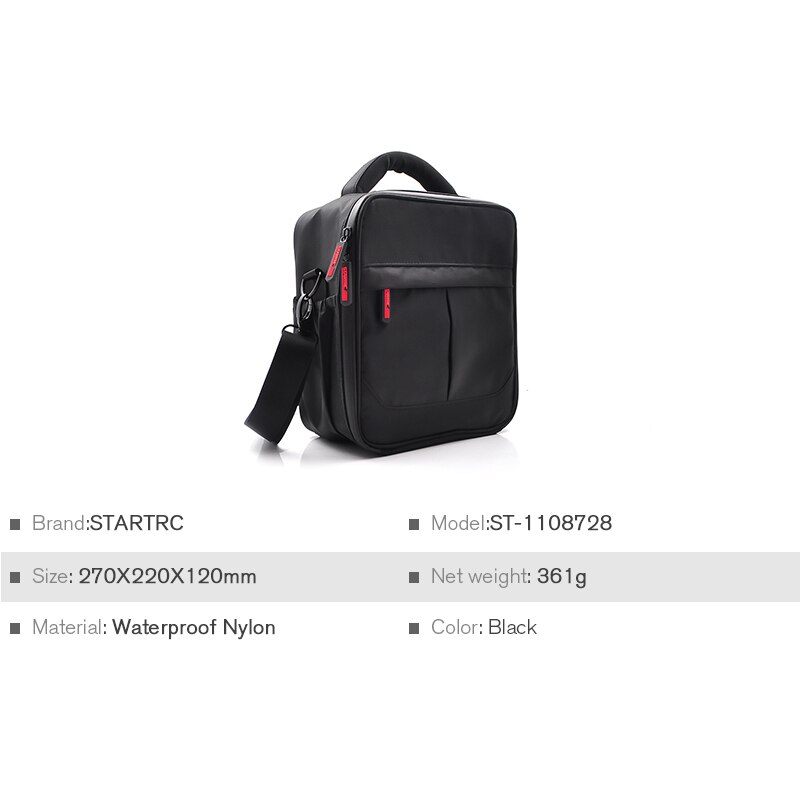 STARTRC Mavic Mini 2 custodia impermeabile custodia per il trasporto borsa a tracolla singola per accessori DJI Mavic MINI 2