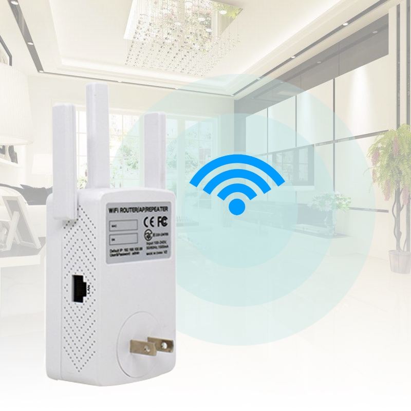 Dual-Band 1200M 2.4GHZ 5GHZ Signal Repeater WiFi Extender Wireless Network R66F