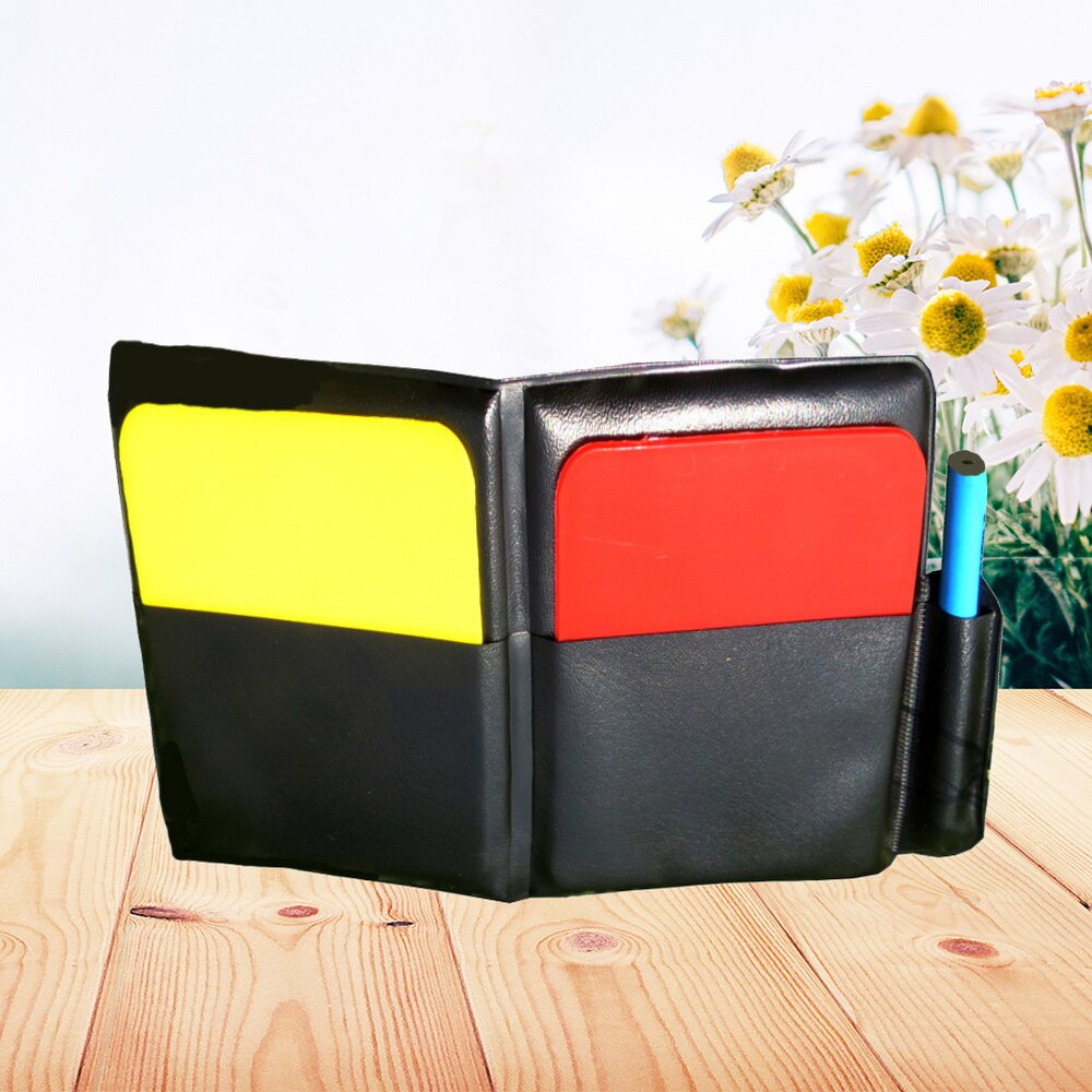 1PC Referee Card Set Easy to Use Red Card Yellow Card Red Yellow Cards for Football Match