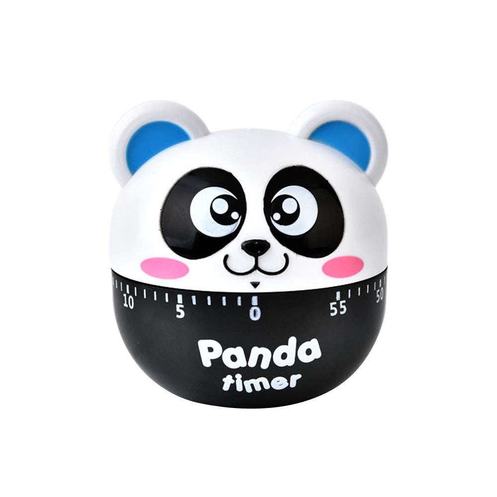 Härlig panda timer tecknad kök mekanisk väckarklocka inställd tid påminnelser nedräkning matlagning verktyg leveranser: Blå