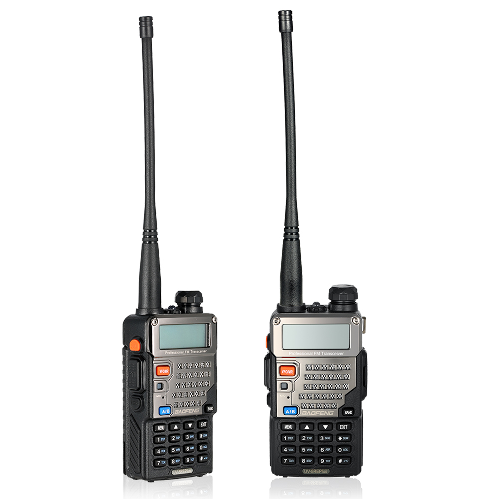 128CH Dual Band Talkie Walkie Transceiver Two Way Radio Portable Handheld Waterproof Interphone Long Distance 1800mah Battery