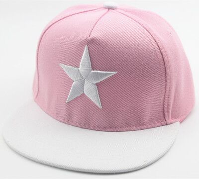 MAERSHEI Children's Big Five Baseball Hat kids caps boy outdoor street dance cap: Pink