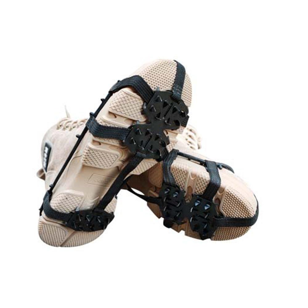 24 zähne M/L Anti-Schleudern Spikes Stollen Eis Schnee Steigeisen Greifer Schuh Schnee Kette Anti Unterhose Schuh deckt Winter Klettern Skifahren