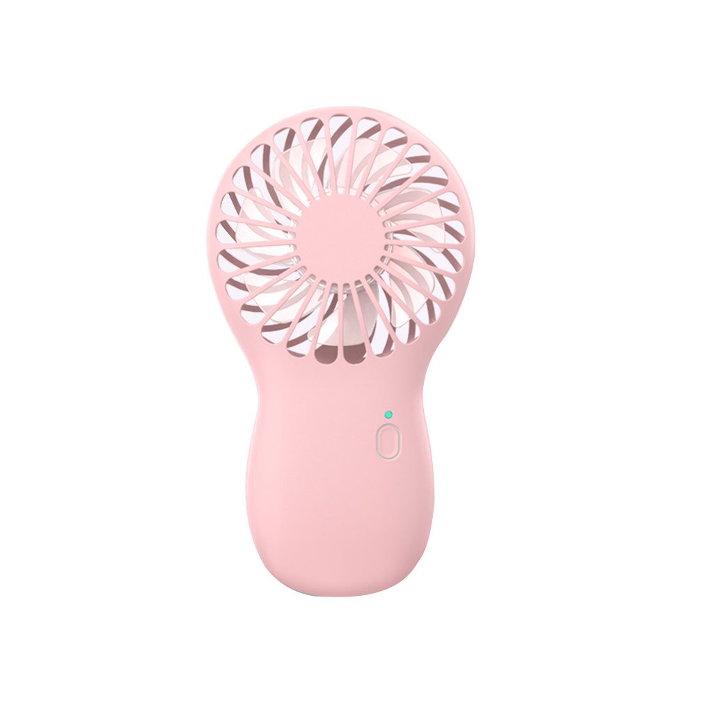 Mini Portable Electric Cooling Fan HandHeld Travel USB Rechargeable Cooling Fan Phone Holder: Light Green