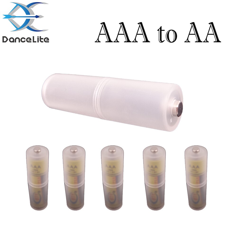 5 Stks/partij Standaard Aaa Naar Aa Size Cell Batterij Converter Droge Batterij Adapter Houder Plastic Case