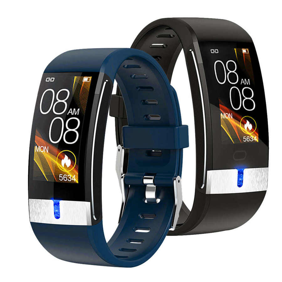 Outdoor Running Smartwatch Sport Armband Gezonde Stap Count Multifunctionele Stappentellers Elektrocard Temperatuur Fitness Horloge
