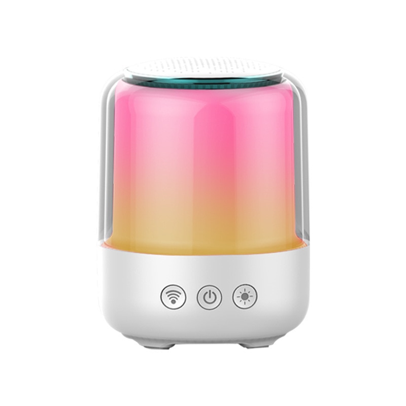 Kleurrijke Licht Speakers, Draagbare Mini Desktop Bluetooth Subwoofer Bed Kleurrijke Nachtlampje