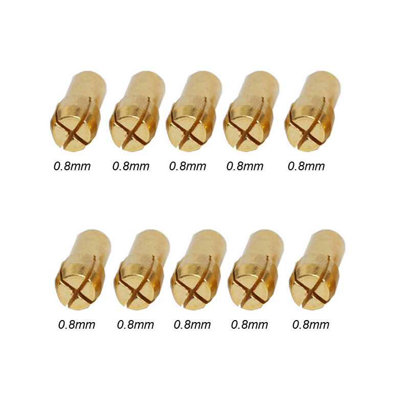 0,5mm-3,2mm Mikro Mini Bohrfutter Adapter für Dremel Dreh Werkzeug Zubehör Mikro Collet Maschine Polieren Graveur elektrische: 0.8mm Collet Futter