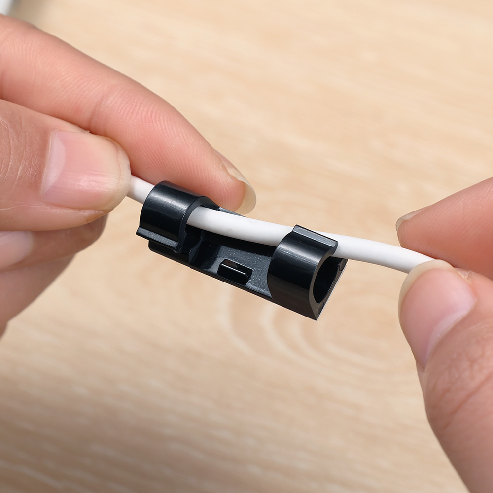 Organizador de Clips de Cable autoadhesivo, soporte para cables, gestión de cables de auriculares para TV, PC, ordenador, enrollador de Cable de fijación de línea Ethernet