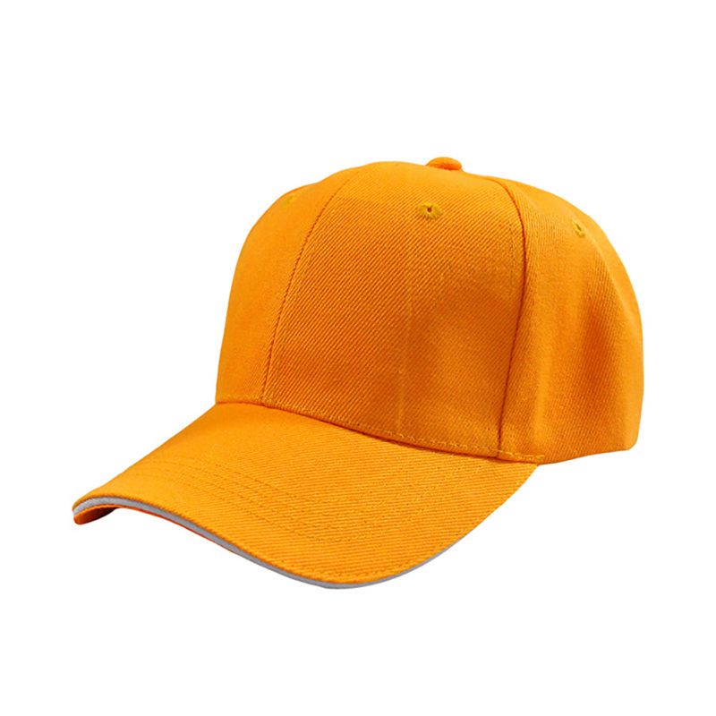 Tennis Cap Sports Baseball Cap Brim Hook Sunscreen Breathable Cap Loop Fastener Cotton Hat Adult Sportswear Accessories *: YELLOW