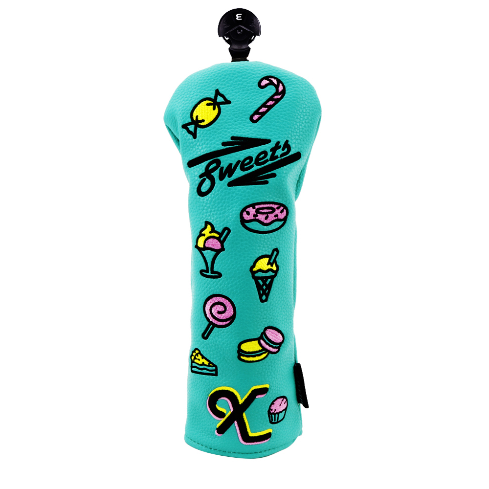 Kuljettaja väylä hybridi headcover golf kattaa mailat suojelija multi style: Vihreä karkki x