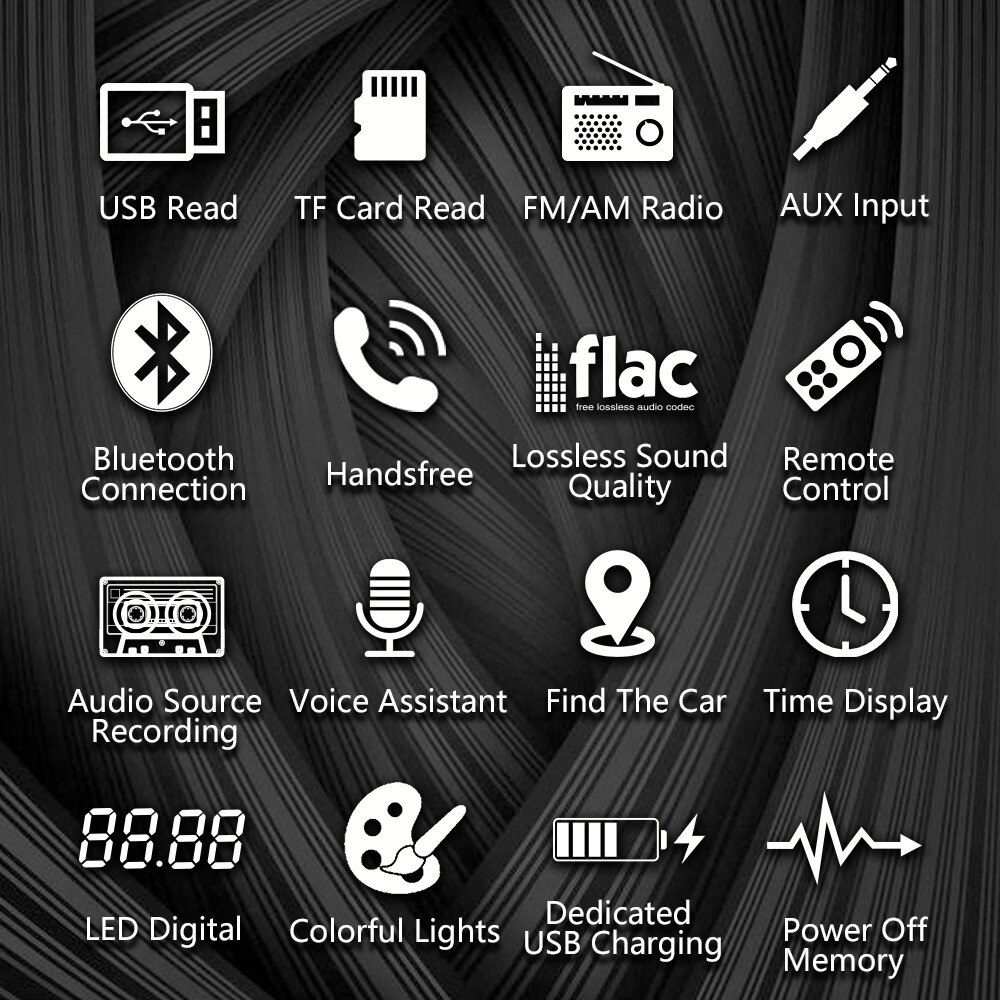 SWM-80A Bluetooth Autoradio Autoradio Radio Fm Aux Ingang Ontvanger Sd Usb 12V In-Dash 1 Din Auto MP3 Multimedia Speler Handsfree