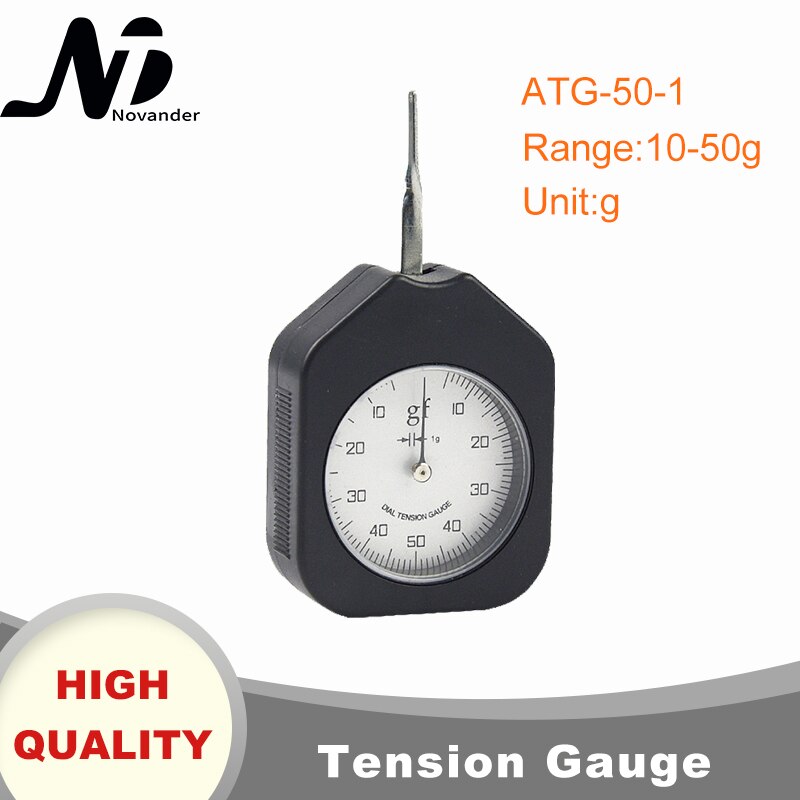 50g Dial Tension Meter Analog Force Gauge Force Tools Double Pointer Singe Pointer: ATG-50-1(1 needle)
