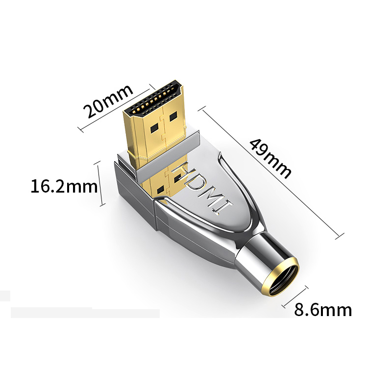 1PCS HDMI-Compatible 2.0 Connector Male Plug Breakout Terminals Solderless / Soldering Modular Computer TV Video Plug W/ Shell: NO.10