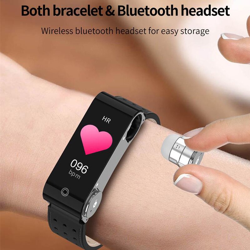 Lsmartlife L890 Smartwatch - 1.14" Color LCD - Heart Rate & Blood Pressure Tracker - Bluetooth 5.0 - Includes Wireless Earbuds