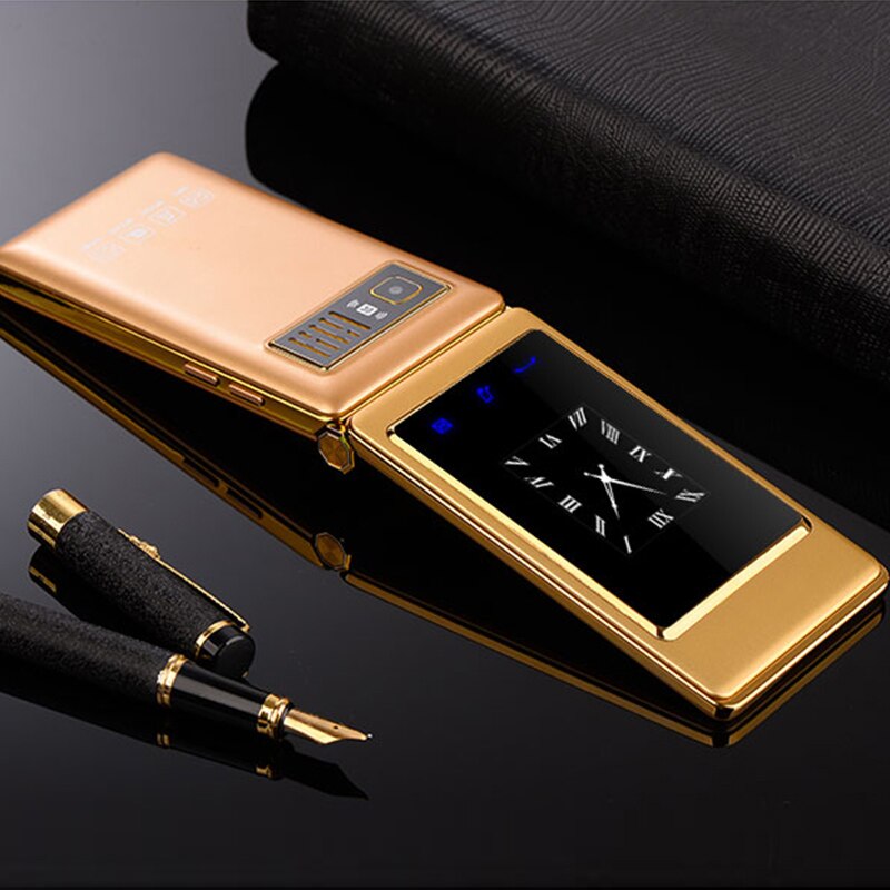 Teléfono Móvil para personas mayores pantalla táctil de 3,0 pulgadas, teléfono móvil con tapa, pantalla Dual, Tarjeta SIM Dual, esfera de velocidad, Bluetooth 2,0, tecla grande