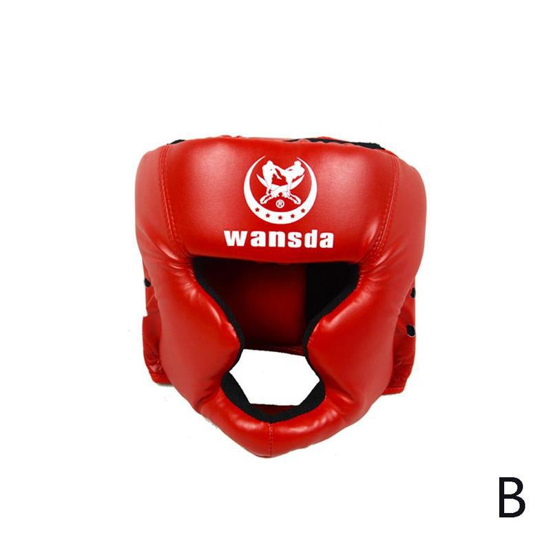 Gesloten Boksen Hoofd Protector Sparringhelmet Mma Muay Thai Kickboxing Brace Hoofdbescherming Boksen Helm: B