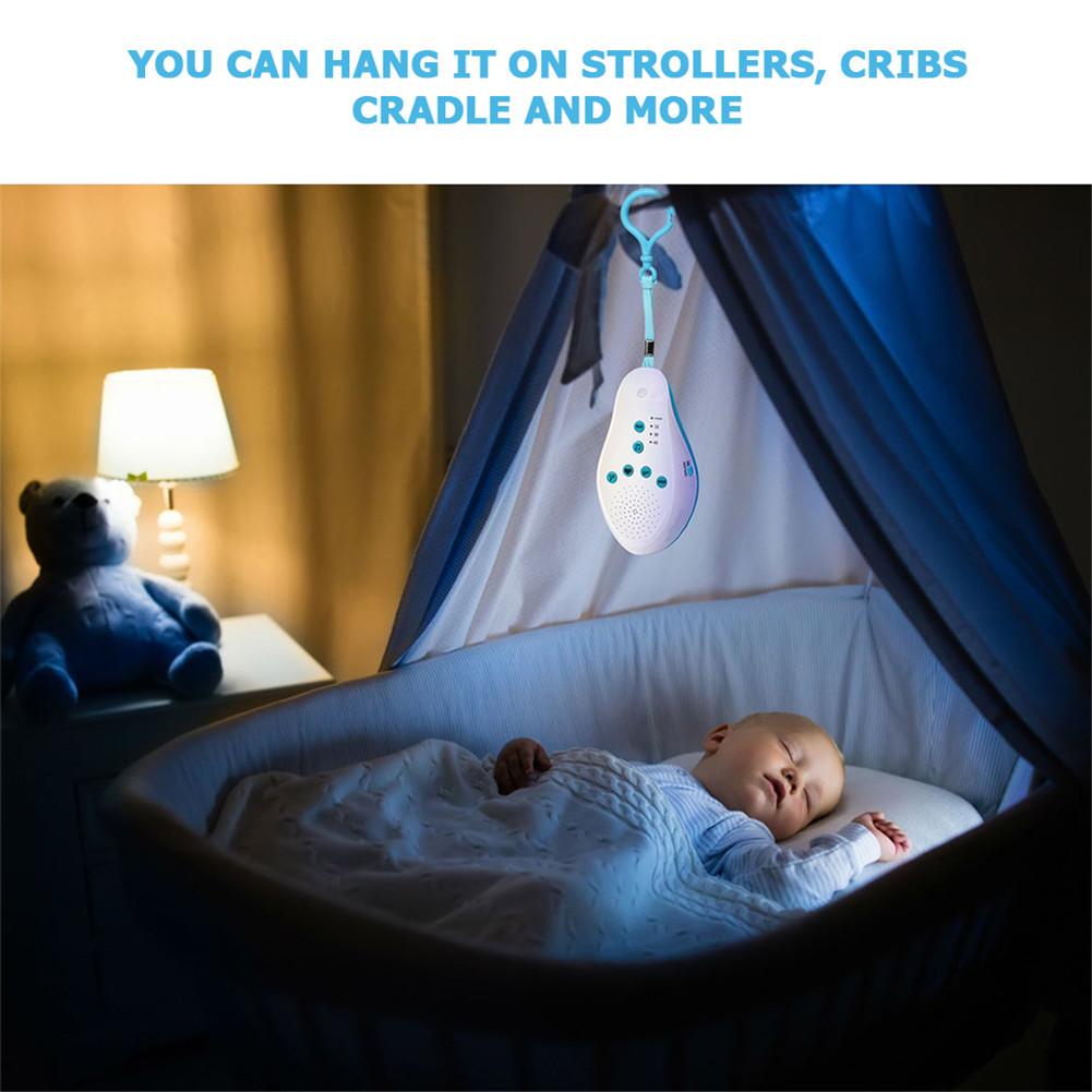Baby white noise ljudmaskin med 8 lugnande ljud och auto-off timer för att sova