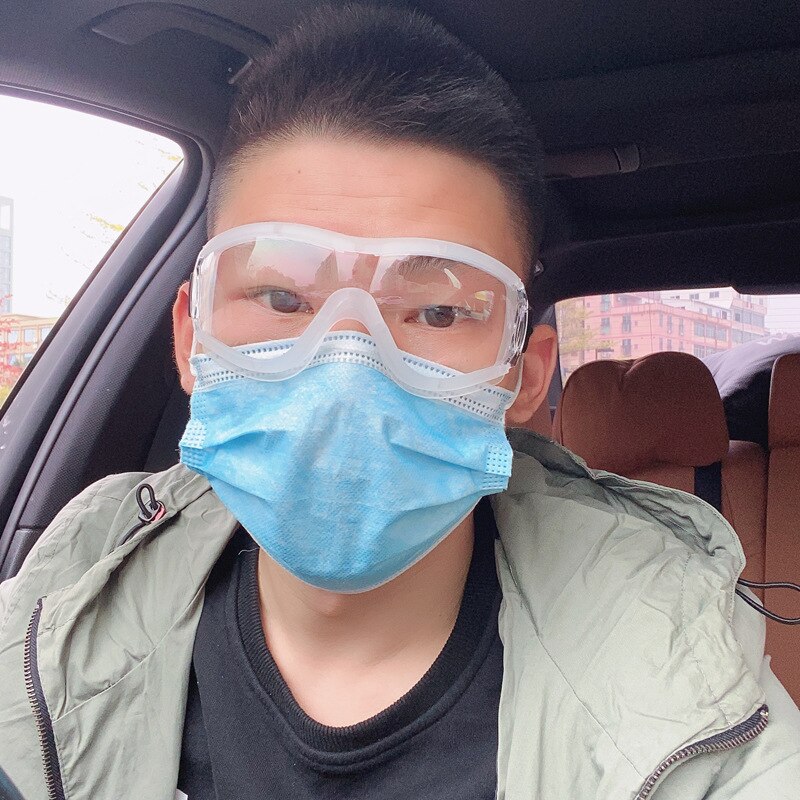 Transparent Eye-protection Goggles Anti-fog Anti-Spittle Droplet Windproof Sand Glasses Airtight Goggles Glasses