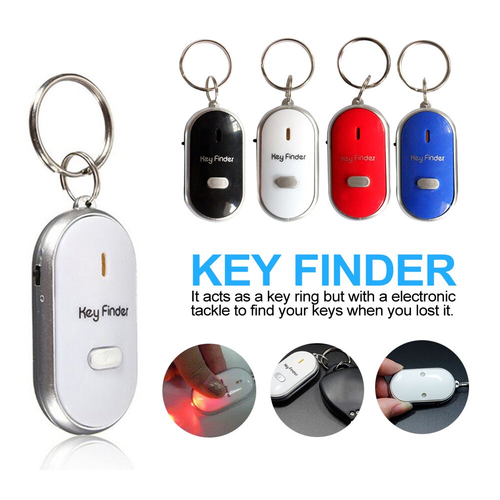 5 stücke LED Licht Taschenlampe Fernbedienung Klang Kontrolle Verlor Auto Motor- Finder Lokalisierer Keychain Mini Alarm Lokalisierer Sporn Schlüssel brieftasche Telefon