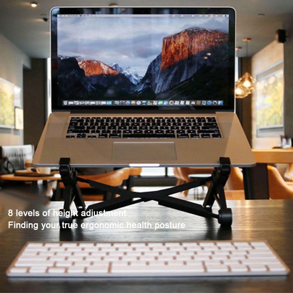 K1 støttebeslag bærbart stativ justerbar foldbar holder til bærbar notebook tablet holder til macbook gaming pad arbejde