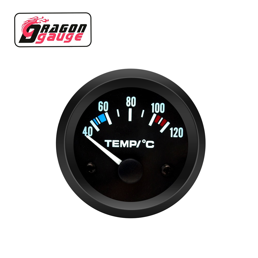 Medidor de temperatura del agua DRAGON 」 52mm, medidor de temperatura del agua ℃/℉ con Sensor de temperatura del agua, medidor de coche económico para coche de 12V