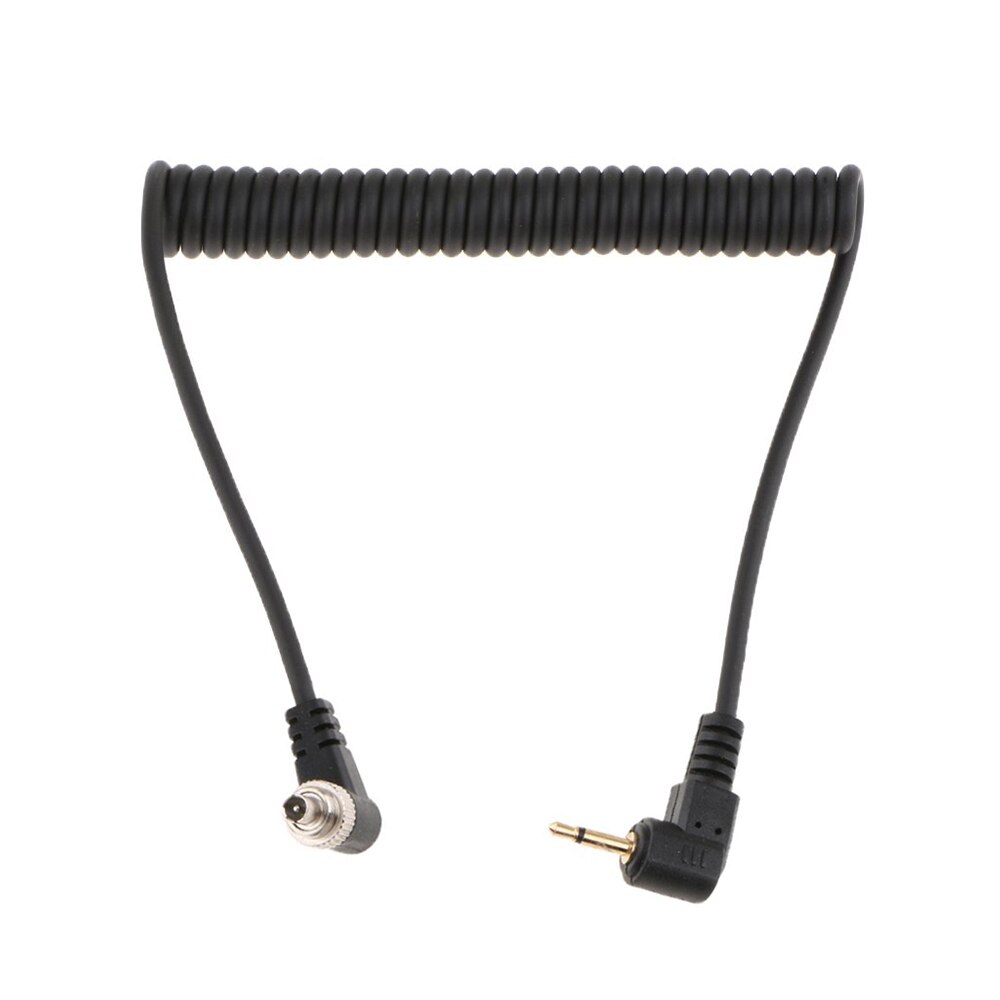 Flash Light Spring PC Sync Cable 2.5mm to Male Flash Plug 30-100cm for Photography Studio Camera Flash Trigger Accessories