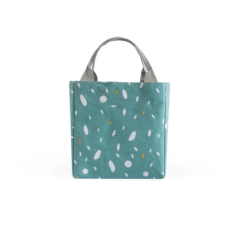 Women Office Ladies Student Large Capacity Lunch Bag Floral Print Multipurpose Lunch Tote Food Storage Pocket: 2
