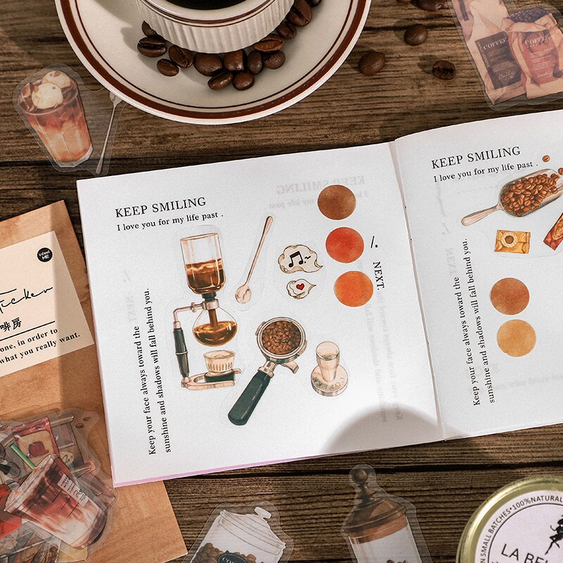 40 pcs/pack Scrapbooking Stickers Daily life label sticker DIY Diary Decoration Collage material Sticker