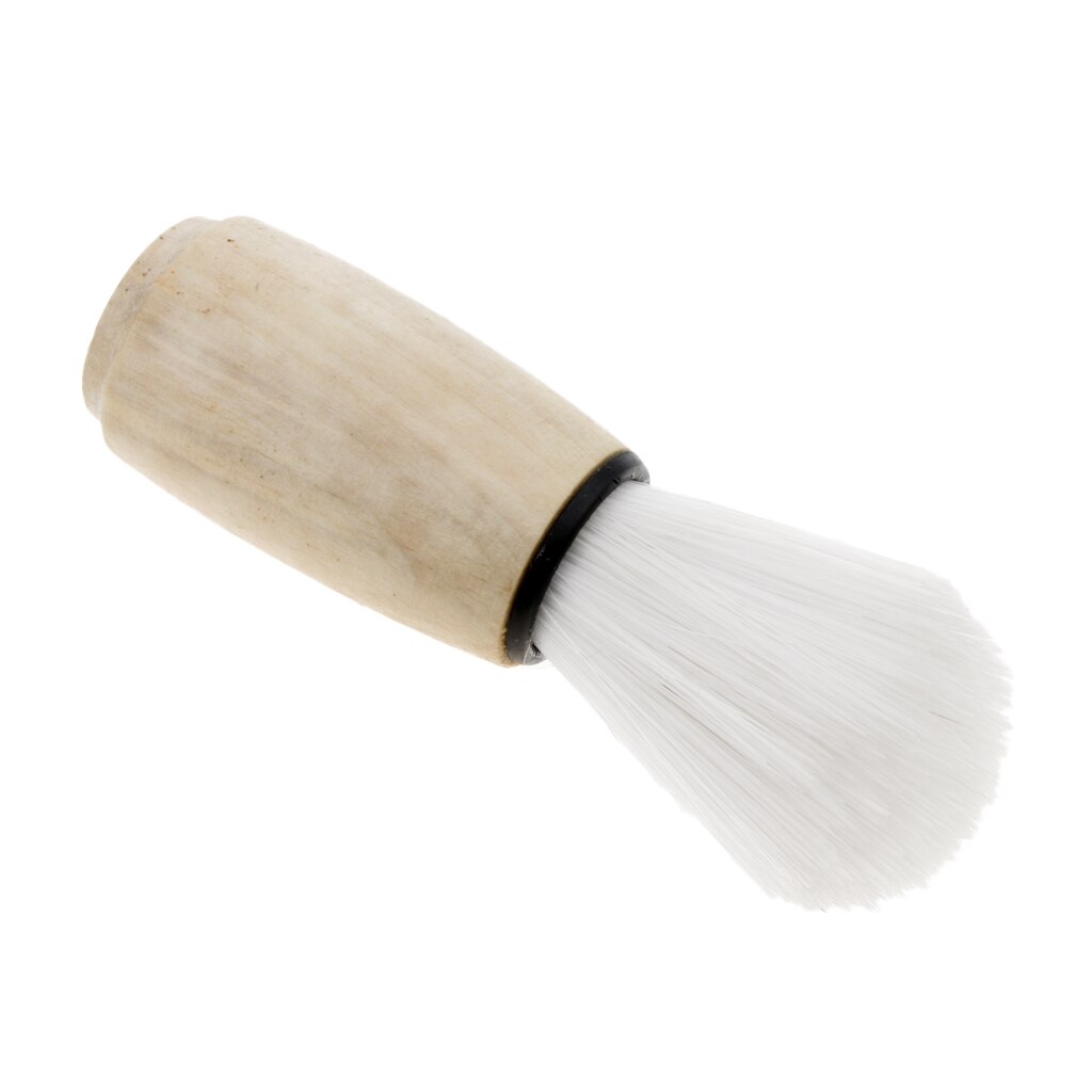 Wooden Handle Bristle Hair Shaving Brush | Salon Hair Cutting Neck Duster Brush