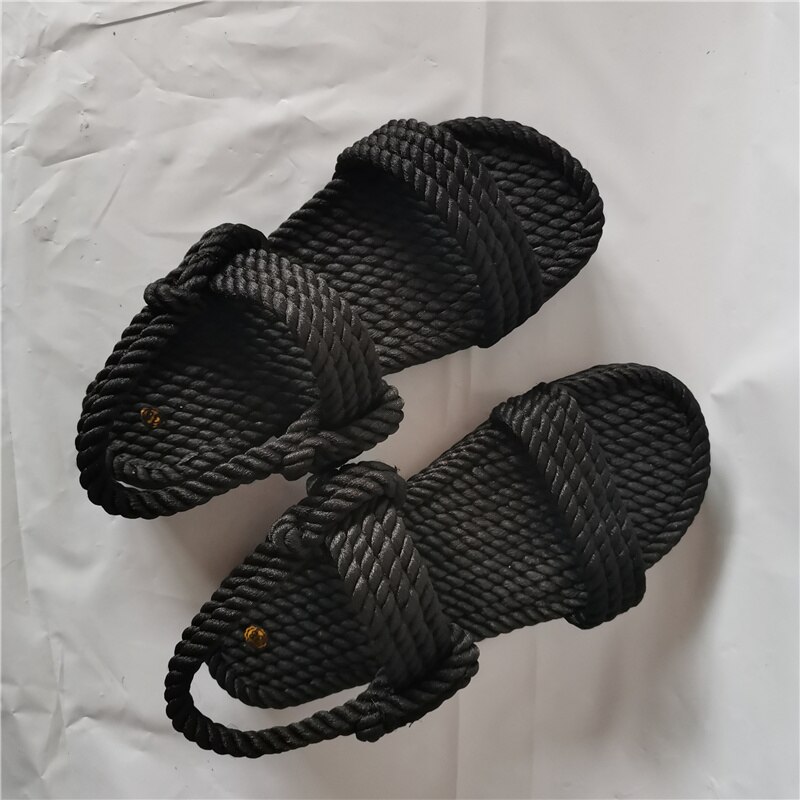 sommer Flache Sandalen Frauen Seil Weibliche Strand Schuhe Keil kippen-Flops Komfortable Plattform frauen Seil Sandalen Feminina Neue