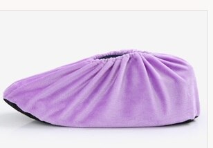 Dames En Mannen Overschoenen Winter Wasbare Schoenen Covers Indoor Bont Doek Schoeisel Pocket Voor Kinderen Recycle Gebruik Op Factory Hotel: adult purple