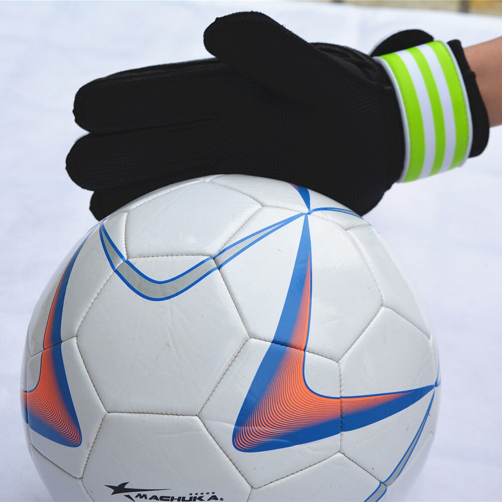 Wyoturn børn fodboldfans målmand handsker fodbold sport skridsikker beskyttelse finger målmand handsker de portero