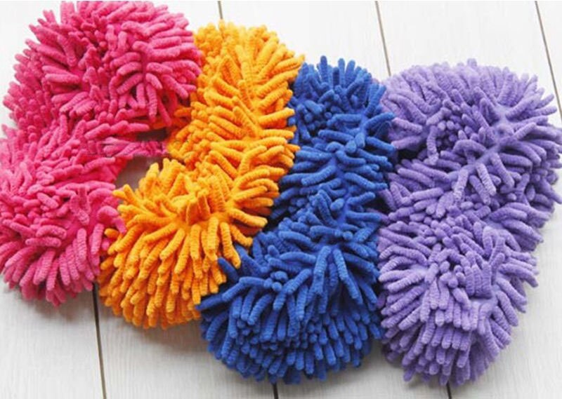 caldo 1pc 5 colore Della Polvere Mocio ciabatta Casa più pulito Pigro pianoforte Spolverare di Pulizia Del Piede Copertura del Pattino Polvere Mocio Casa strumenti di Accessori