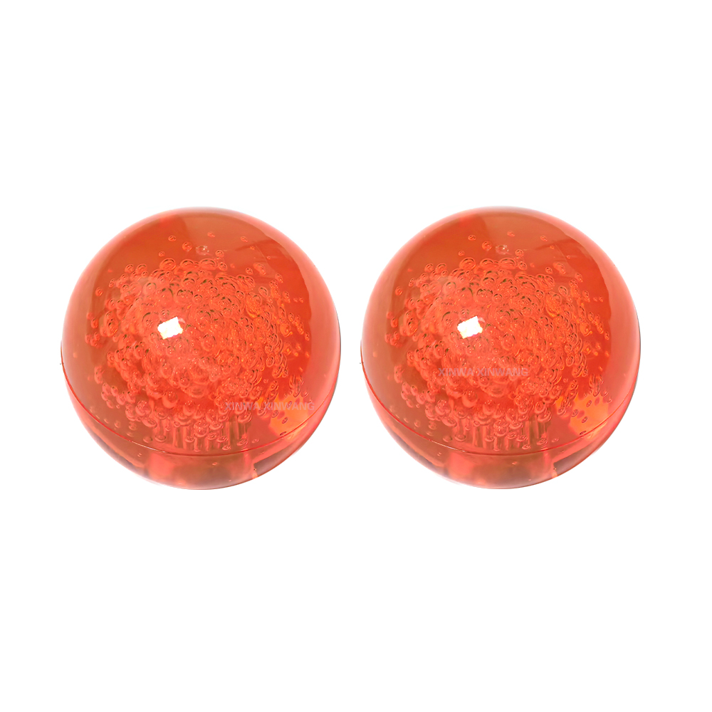 2 pçs 35mm acrílico bolha bola superior para led joystick sanwa vara comando retro arcade máquina de jogo snk neo geo diy pinball peças: Vermelho
