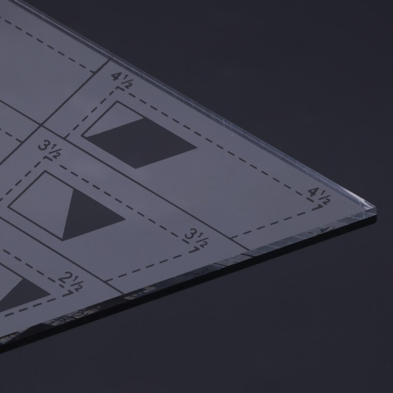 Shape Measure Trapezoid Quilts Plastic Ruler DIY Patchwork Sewing Tools