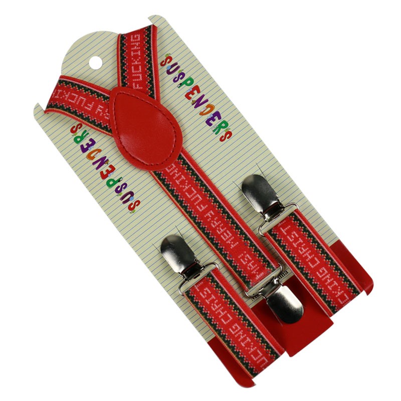 Huobao børn drenge piger jul halloween træ hjorte bukser bukser y-tilbage klip-på justerbare elastiske seler til børn