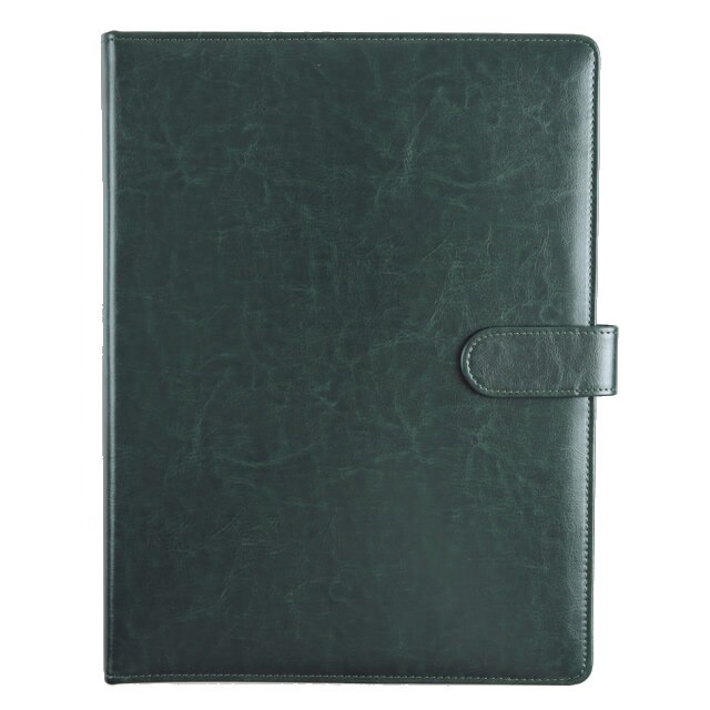 A5 Document Bag File Folder Clip Board Business Office Financial School Supplies Faux Leather Made Super on Now: Green A4 File Folder