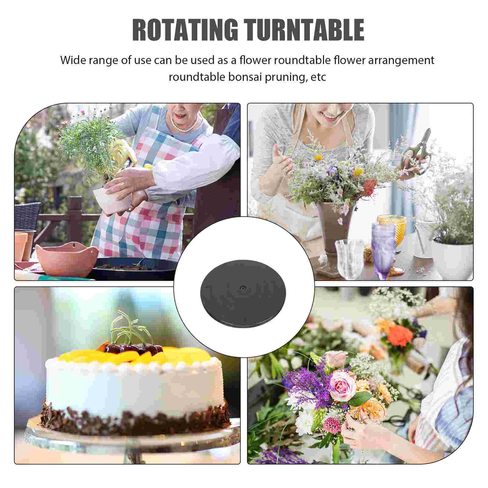 Bonsai Turntable Rotating Swivel Turntable Plastic Turntable for Potted and Plants